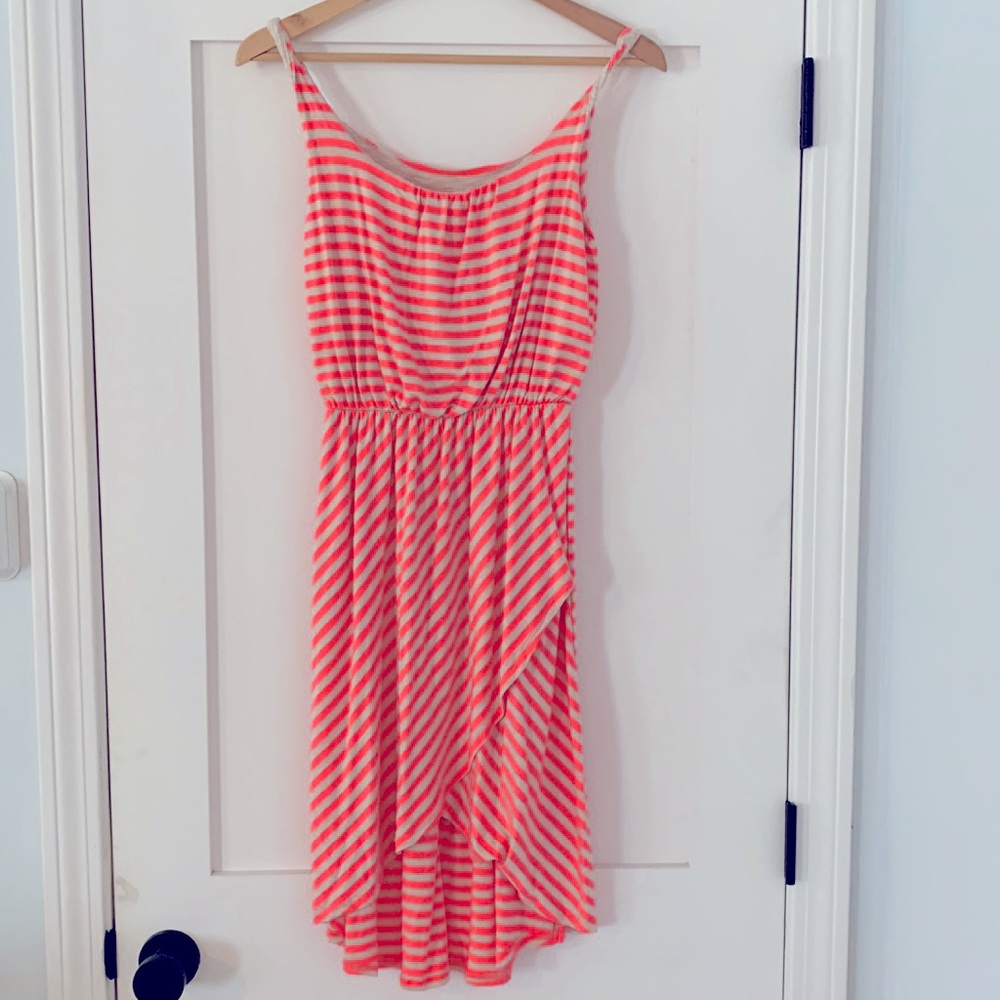Striped Coral Dress 🎀
